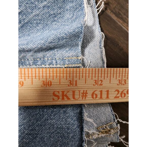 KanCan 90s Flare High Rise Jeans Size 13/30 Corset Back Lace Up Light Wash NWT - Picture 6 of 9